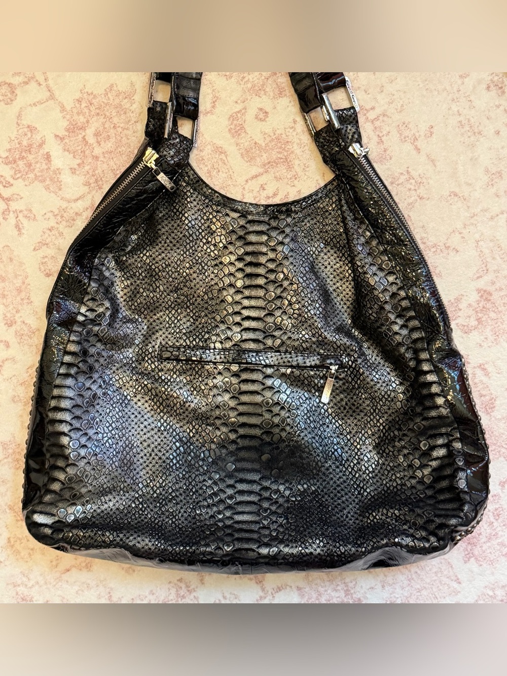 KIPPY’S Cross Hobo Handbag with Swarovski Crystals ✨ - Picture 4 of 11